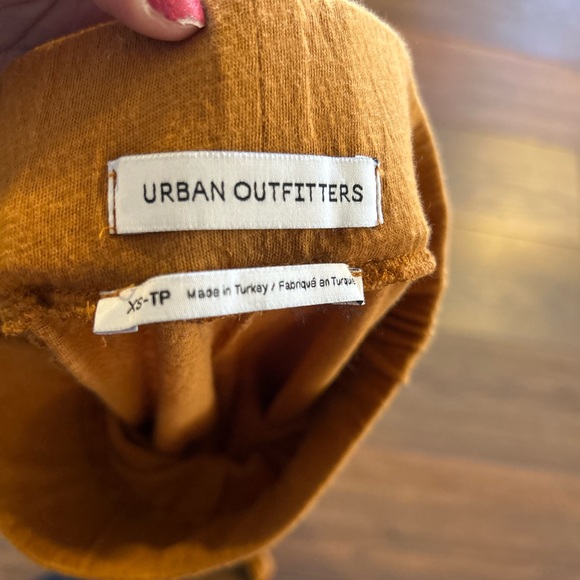 Urban Outfitters Wide Leg Pants Jesse Split Burnt Orange Boho Flowy Trousers - Picture 6 of 6